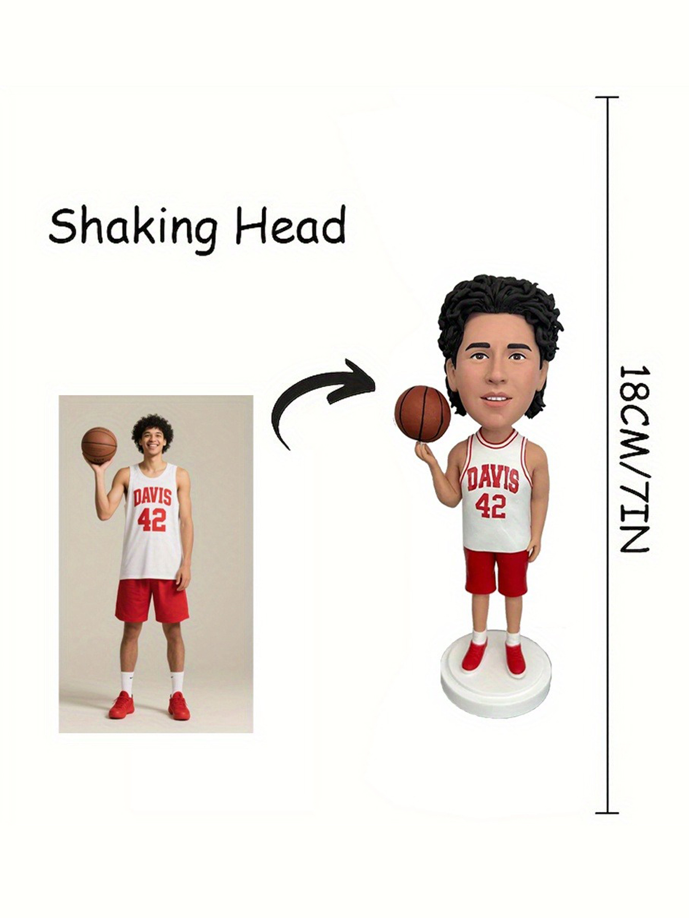 Customized personalized cartoon bobblehead dolls, clay figurines